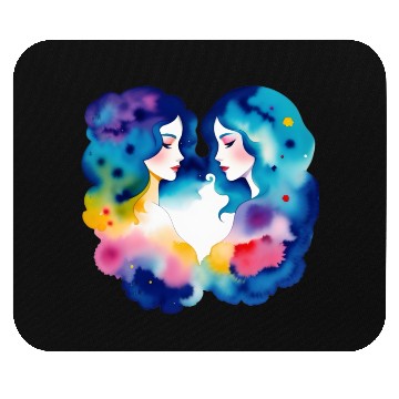 Discover Color splash zodiac: Gemini Mouse Pads