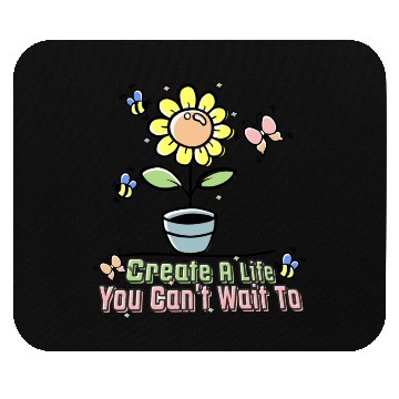 Discover Beautiful Sunflower with a Butterflies and a Bees Mouse Pads