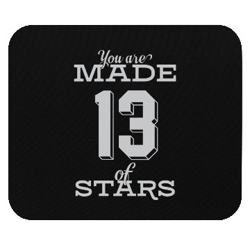 Discover Celestial Origin Number Thirteen Star Design Mouse Pads