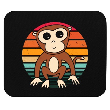 Discover Vintage Retro Monkey Mouse Pads