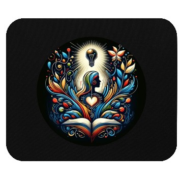 Discover Teacher Power Knowledge & Kindness Inspire Mouse Pads