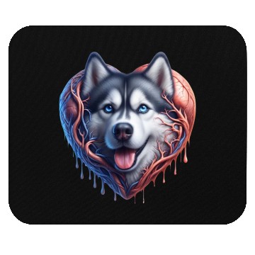 Discover Husky Harmony: Heartwarming Merch Collection Mouse Pads