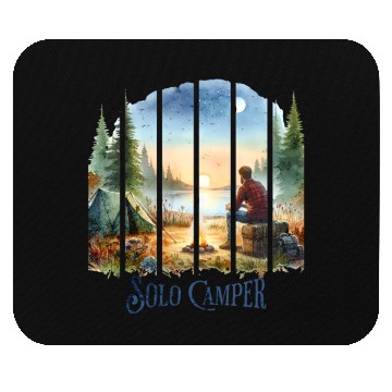 Discover Camping Alone Solo Camper Mouse Pads