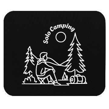 Discover Solo Camper Camping Alone Mouse Pads