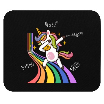Discover Funny Unicorn Number Day Costume Math Numbers Mouse Pads