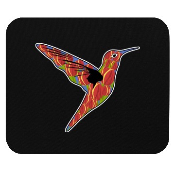 Discover Humming-Bird Tulips Flowers Mouse Pads