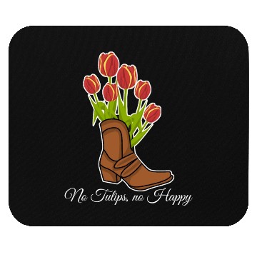 Discover Tulips Flowers Boot Garden Tulip Mouse Pads