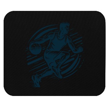 Discover Basketball Player Icon Mouse Pads