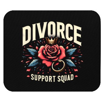 Discover Divorce Support Squad Matching Friends Family Rose Mouse Pads