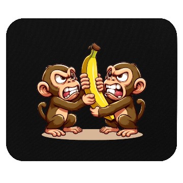 Discover Monkey Banana Brawl Mouse Pads