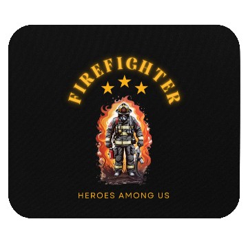 Discover Firefighter Heroes Among Us Mouse Pads