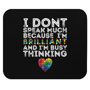 Discover Autism Awareness -I Dont speak much Mouse Pads