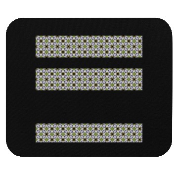 Discover irregular stripes of green and lavender Mouse Pads