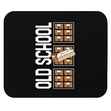 Discover Librarian Mouse Pads, Old School Mouse Pads, Gift For Book
