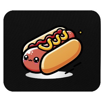 Discover Cute Kawaii Hot dog Mouse Pads