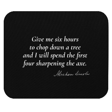 Discover Preparation Leads to Success - Abraham Lincoln Mouse Pads