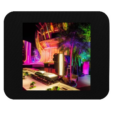 Discover DJ in the Fluorescent Jungle Mouse Pads