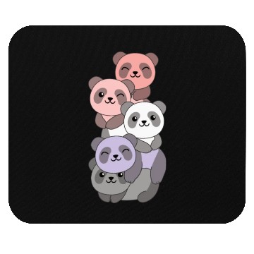 Discover Cupioromantic Flag Pride Lgbtq Cute Panda Mouse Pads