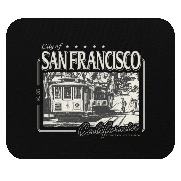 Discover SAN FRANCISCO CALIFORNIA POWELL STREET Mouse Pads