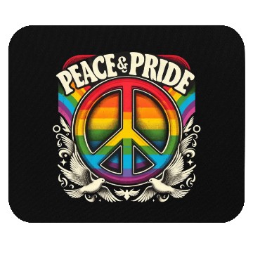 Discover LGBT Pride Month Peace & Pride Design Mouse Pads
