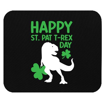 Discover Funny Happy St. Pat T-Rex Day Mouse Pads