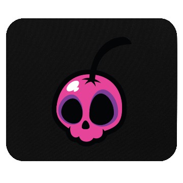 Discover Pink Cherry Skull Mouse Pads
