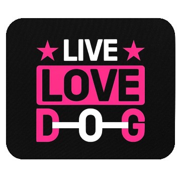 Discover Live love Dog Mouse Pads