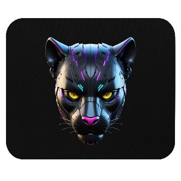 Discover Robot Black Panther Mouse Pads