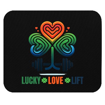 Discover Lucky Love Lift Workout Mouse Pads