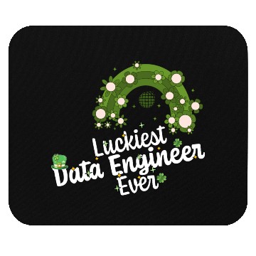 Discover Luckiest Data Engineer St Patricks Day Engineering Mouse Pads
