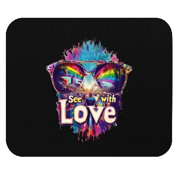 Discover See With Love - Embrace Diversity Art Mouse Pads