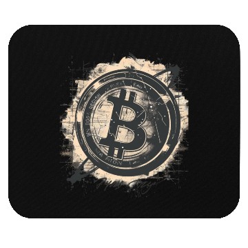 Discover Pi day 3.14 Initial design Crypto Bitcoin Holder Mouse Pads