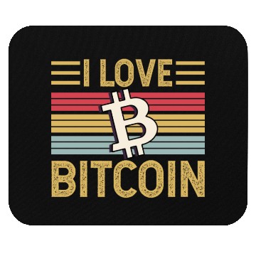 Discover I Love Bitcoin Mouse Pads