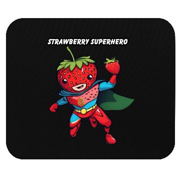 Discover Strawberry Superhero Mouse Pads
