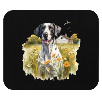 Discover Pointer Meadow Cottagecore Serenity Men Women Mouse Pads