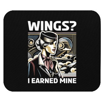 Discover Flight Attendant Aviation Cabin Crew Stewardess Mouse Pads