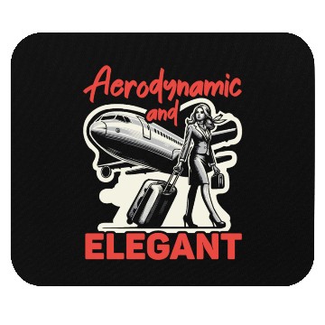 Discover Flight Attendant Aviation Cabin Crew Stewardess Mouse Pads