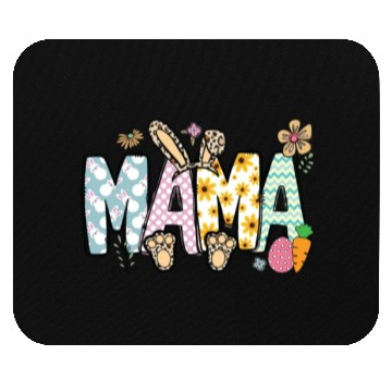 Discover Mama Bunny Easter Vibes Doodle Lettered Mouse Pads