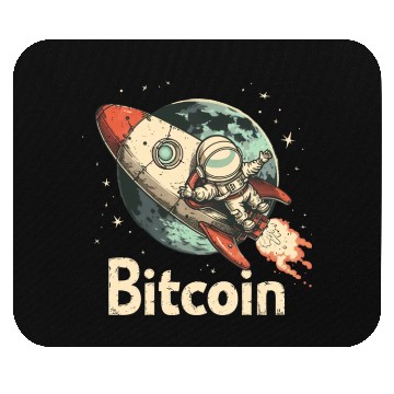 Discover Pi day 3.14 Crypto Bitcoin Rocket Astronaut To Mouse Pads