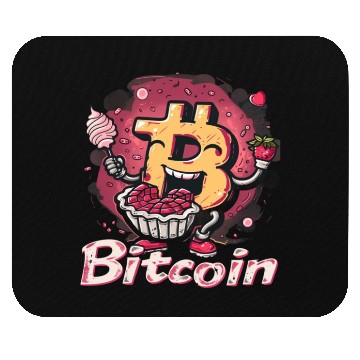 Discover Pi day 3.14 Crypto Bitcoin Math Strawberry Pie Mouse Pads