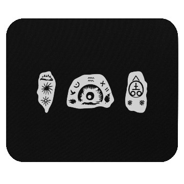 Discover Kokopelli Petroglyph Rock Painting Cave Art Design Mouse Pads