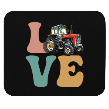 Discover LOVE Tractor Driver Farming Farmer Mouse Pads