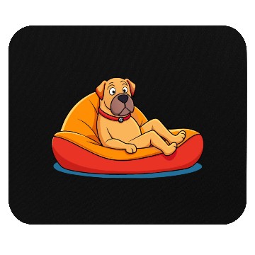 Discover Relaxed Mastiff on Cushion Art Mouse Pads