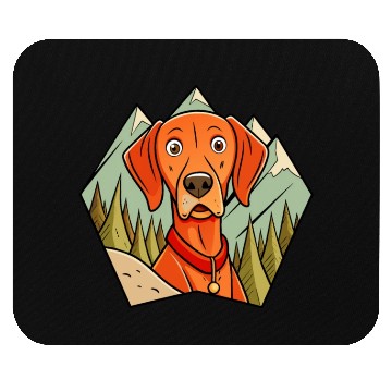 Discover Alert Vizsla on Hike Mouse Pads