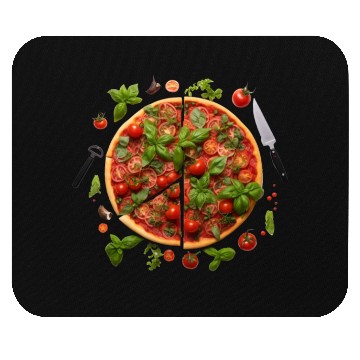 Discover Pizza Garden Harvesting Green Thumb Mouse Pads