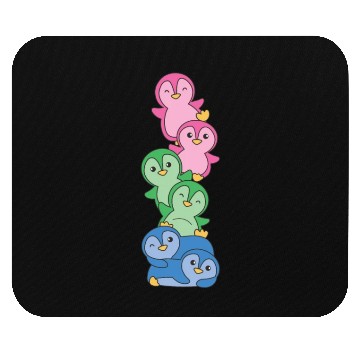 Discover Polysexual Flag Pride Lgbtq Cute Penguin Mouse Pads