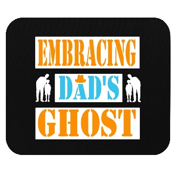 Discover Typography Mouse Pads design Embracing Dad s Ghost