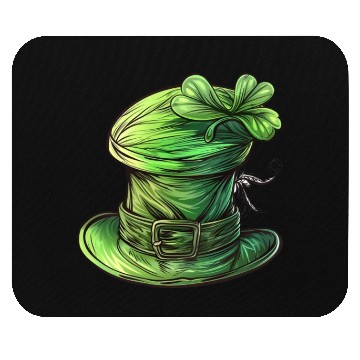 Discover St Patrick Irish Green Hat Mouse Pads
