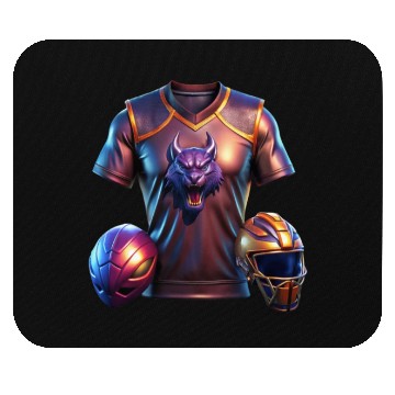 Discover Retro Varsity Vibes College Pride Mouse Pads