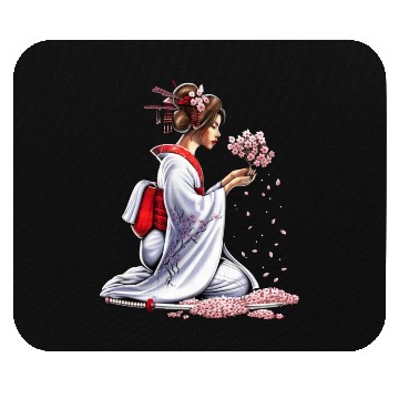Discover Japanese Samurai Girl Mouse Pads